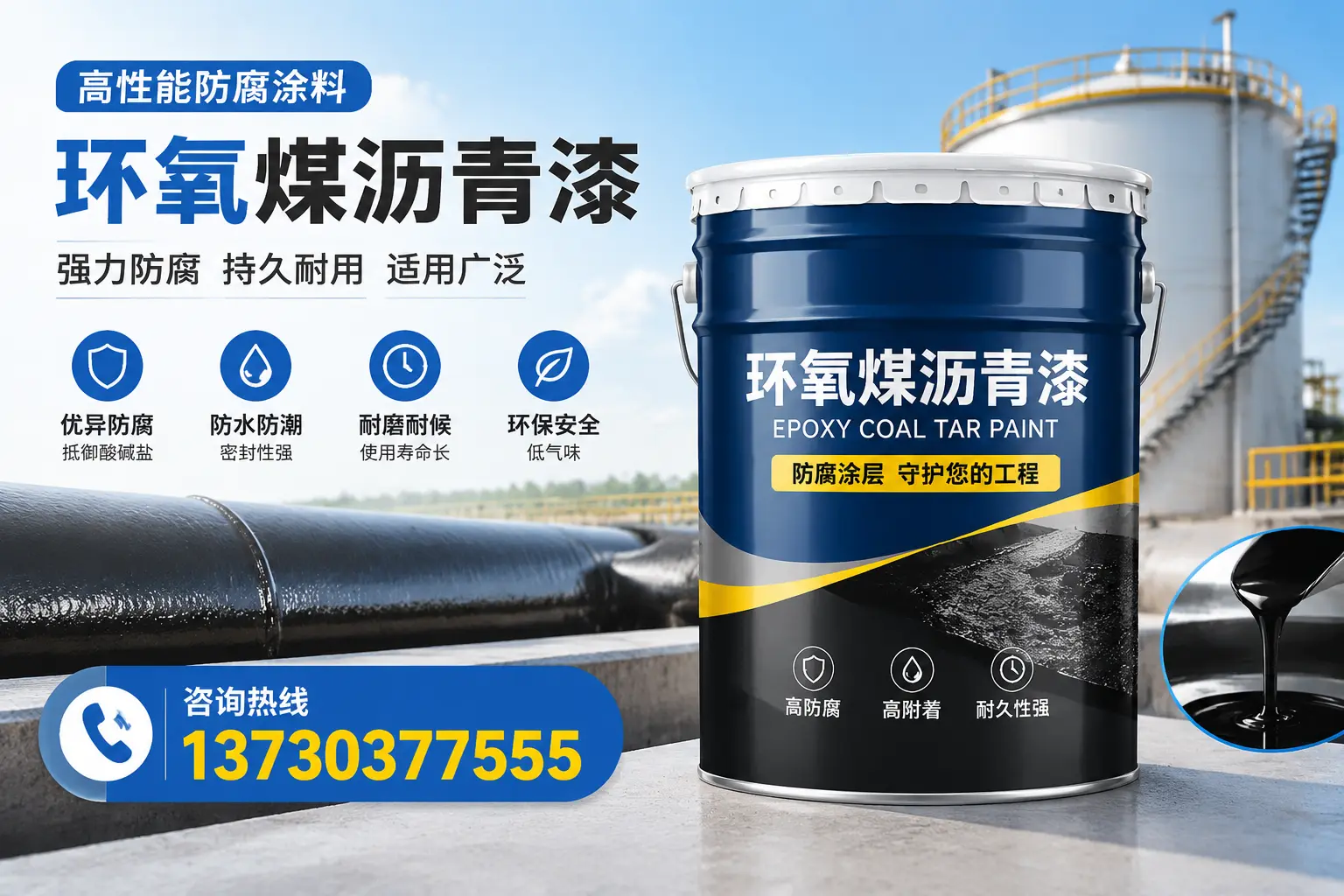 环氧煤沥青漆的耐久性分析,适合西乌珠穆沁旗的使用场景